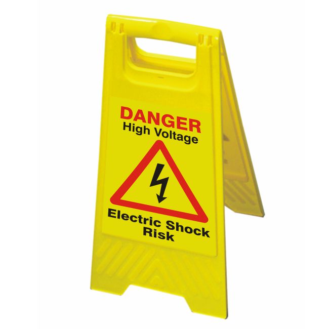 Hazard Warning Floor Sign, High Voltage