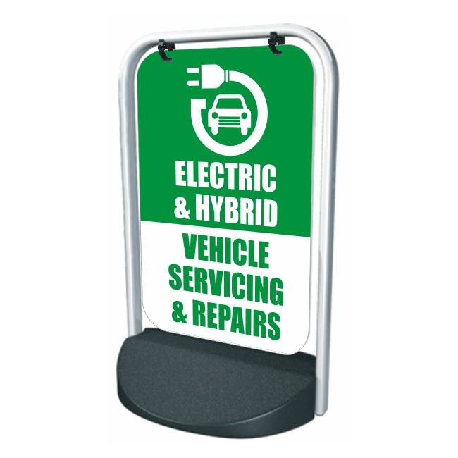 EHV Vehicle Servicing Swing Sign